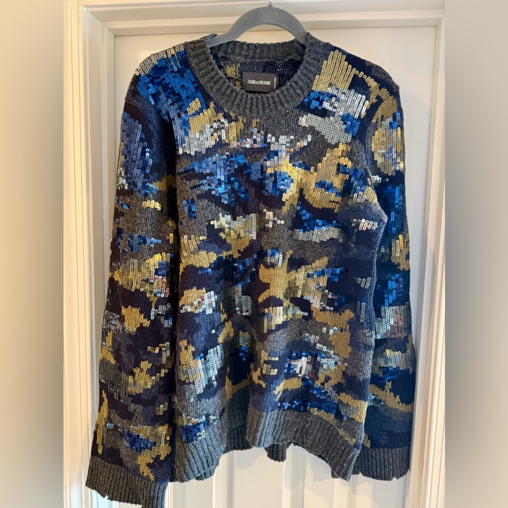 Beautiful Zadig & Voltaire sequin wool sweater.  BNWT.